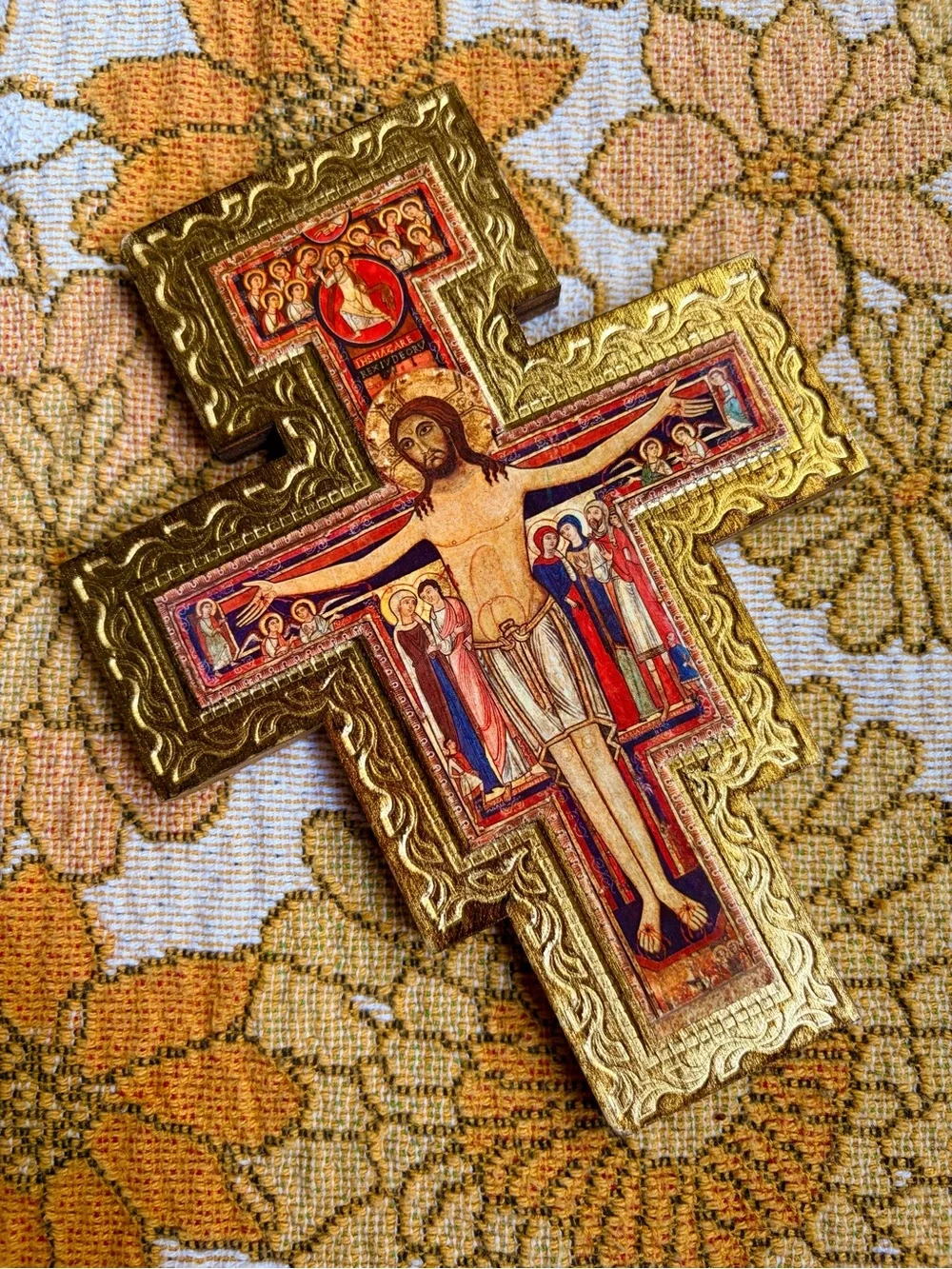 👑⛪✨ Vintage 70s Italian Crucifix Cross ✨⛪👑